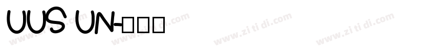 UUS UN字体转换
